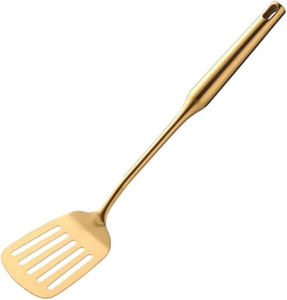 Metal Frying Fish Turn Over Shovel Cooking Utensils Set Serving Fork Spoon Skimmer Slotted Spaghetti Spoon Soup Ladle for Kitchen