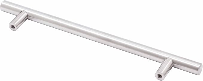Stone Harbor Hardware Bar Cabinet Pull, 160 Millimeters, 220mm Overall Length, Satin Stainless Steel