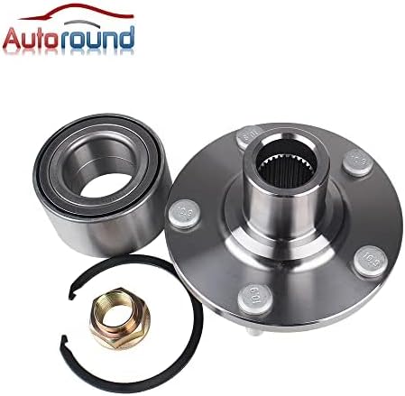 Autoround BR930568K Front Wheel Hub Assembly Replacement for Toyota Camry 04-17 Highlander 05-07 Avalon 05-13 Solara 04-08, Lexus RX350 07-09 ES350 07-13 RX330 04-06 ES330 04-06 5 Lugs