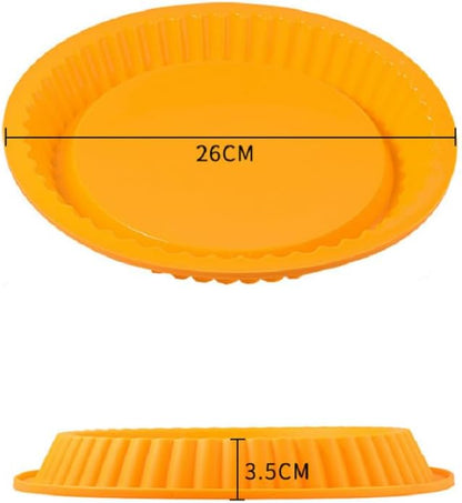 Silicone Cake Tins For Baking Lace Shaped Silicone Pizza Plate Silicone Cake Toast Baking Mold Mousse Bread Chocolate Baking Tools Red