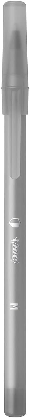 BIC PrevaGuard Round Stic Ballpoint Pen With Built-in Protection To Suppress Bacteria Growth, Medium Point (1.0 mm), Black, 60-Count