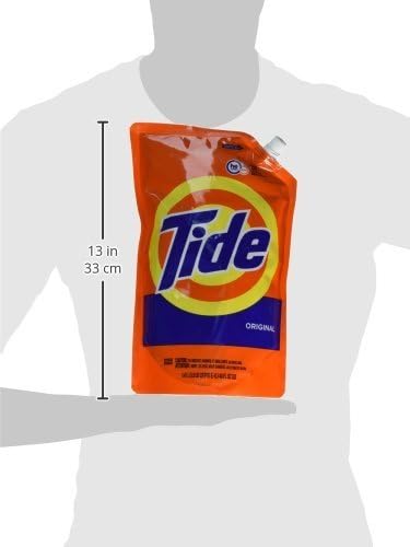 Tide Laundry Detergent Liquid, Original Scent, HE Turbo Clean, Pack of 3 Smart Pouches, 93 Loads Total