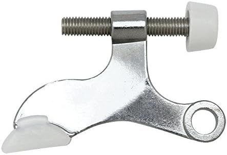 Designers Impressions Polished Chrome Heavy Duty Hinge Pin Adjustable Door Stop : 3619