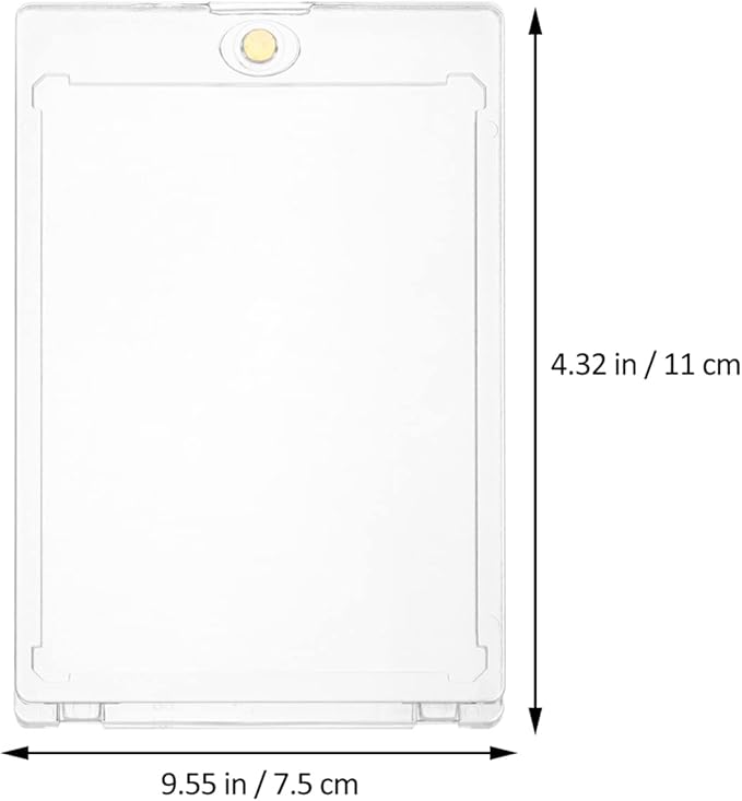 2pcs Magnetic Card Holder Magnetic Card Case Baseball Card Holder Card Case Holder for Trading Cards Baseball Card Case Football Card Case Sports Card Case Trading Card Case
