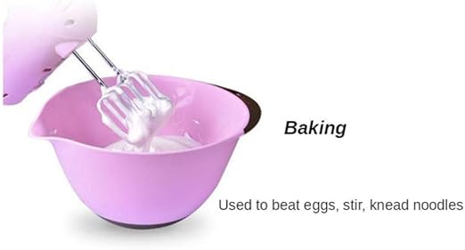 Mixing Bowl Set with Spout And Measurement Indicators, 22cm set of 2