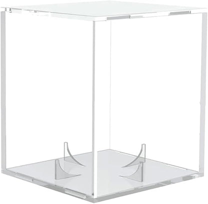 Clear Basketball Display Case Acrylic Football Basketball Storage Clear Box Sports Baseball Holder Container with Stand