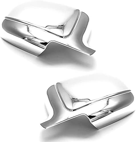Chrome Full Mirror Covers for 1999-2007 Chevrolet Silverado GMC Sierra; for 2000-2006 Chevrolet Tahoe Avalanche GMC Yukon and Yukon XL; for 2002-2006 Cadillac Escalade (FA-282400)