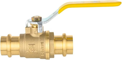 EFIELD 34" Press X Press Ball Valve with EPDM O-ring,14- Turn Full Port Shut Off Stop Ball Valve For Copper Tubing Connection (1),(VALVE243)