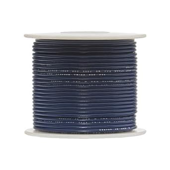12 AWG Gauge SXL Automotive Stranded Hook Up Wire, 100 ft Length, Blue, 0.161" Diameter, 60 Volts