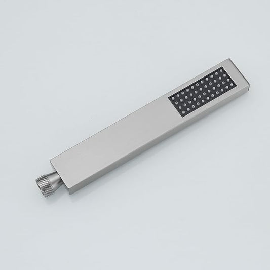Handheld shower wand, high-pressure handheld shower sprayer, luxury one-function handheld shower head, nickel