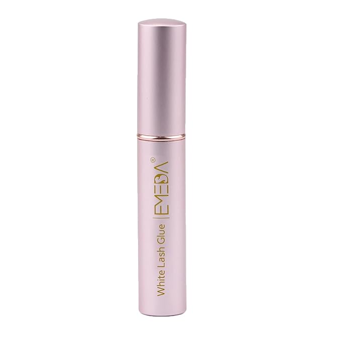 EMEDA Eyelash Glue for False Lashes Super Strong Hold Long Lasting 24H Waterproof Latex Free Best Lash Glue Eyes Strip White Clear Adhesive 5ml 0.17oz