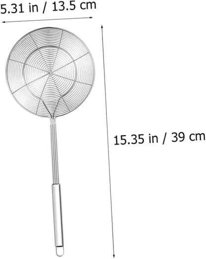 Unomor Oil Filter Spoon for Kitchen Use Hot Pot Strainer Scoop Stainless Steel Sturdy and Easy to