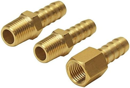 Derale 13032 3/8" Cooler line to 3/8" NPT Hose Barb Universal Transmission Line Fitting