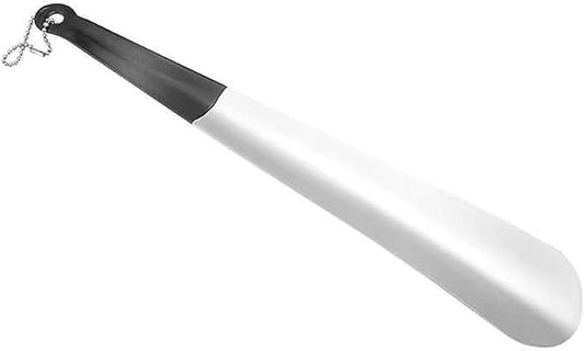 spxtom Stainless Steels Easy Wear Helper Shoehorns, Shoe Horn Long Handle, Lightweight, Lazy Shoe Helper Spoons, for Seniors Men Women Kids