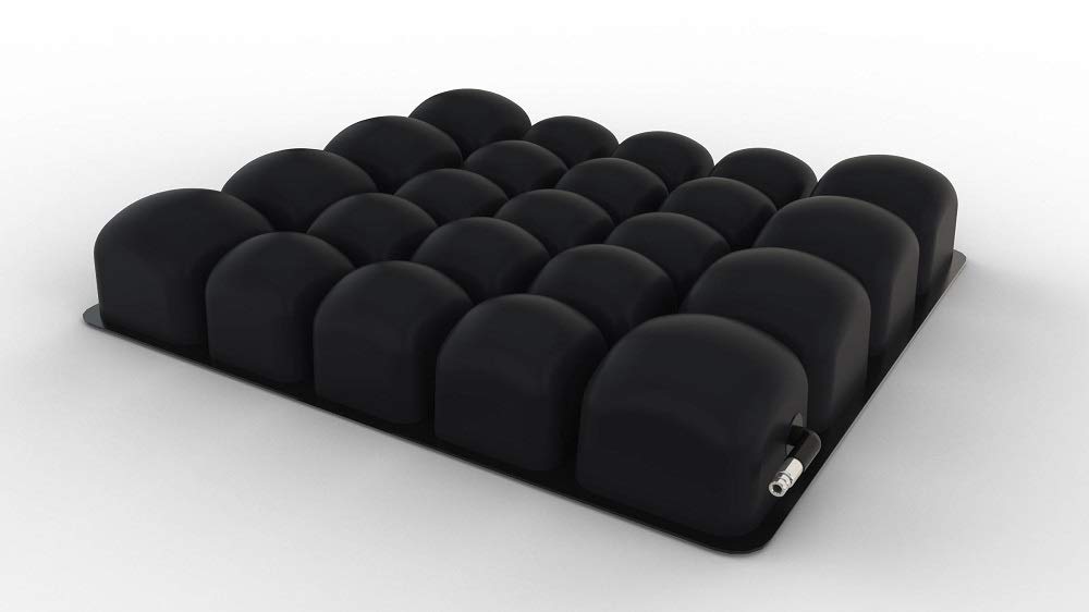 ROHO MOSAIC Cushion, Heavy Duty, Inflatable Seat Cushion for Office Chair, Wheelchair, Cars, Home Living, & Back Aches Support, Adjustable Cushion with Stretchable Cover & Non-Skid Bottom, 18 x 16""