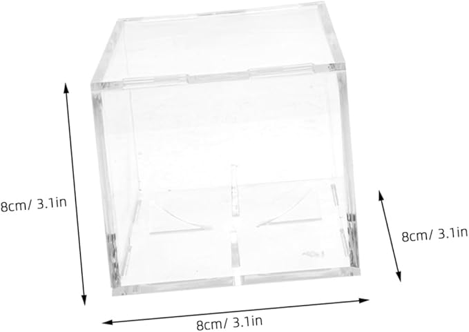 BESPORTBLE Fashionable Acrylic Baseball Display Case Compact Size Box for Sports Ball Showcase