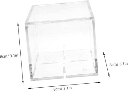 BESPORTBLE Fashionable Acrylic Baseball Display Case Compact Size Box for Sports Ball Showcase
