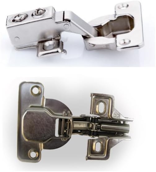 US Tradition - Soft close hydraulic hinge for kitchen cabinet (1 unit, 1.575 in diameter, unfinished metal, traditional style)