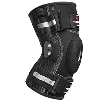 NEENCA Professional Knee Brace for Knee Pain, Adjustable Hinged Knee Support with Removable Side Stabilizers, Strong Stability for Joint Pain Relief, Arthritis, Meniscus Tear, ACL, PCL, Runner, Sports (Large)