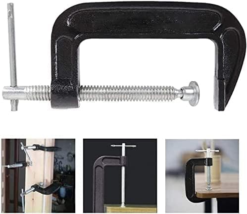 2 Inch C-Clamp Set, Heavy Duty Steel C Clamp Industrial Strength C Clamps for Woodworking, Welding, and Building (4Pcs)