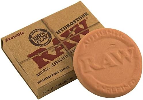 RAW Terracota Humidifying Stones - 3 Pack + RAW Organic King Size Pre Rolled Cones 100 Pack