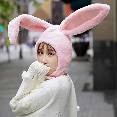 Easter Bunny Hat Ear Funny Plush Hood Women Costume Rabbit Hat Cosplay Halloween Party Holiday Hat