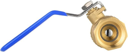 EFIELD 34-inch 600 WOG FNPT Heavy Duty Full Port Brass Ball Valve FIP Threaded, Blue Level. LF Brass
