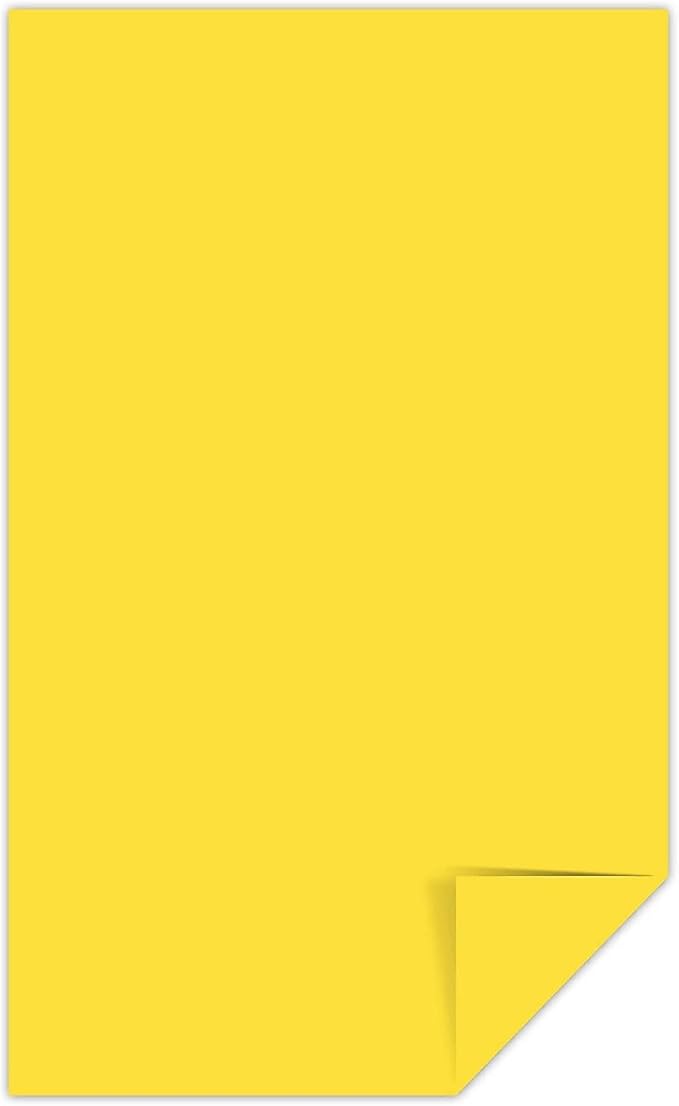 Astrobrights 495467 Astrobrights Multipurpose Paper 24 lbs 8.5-Inch x 14-Inch Solar Yellow