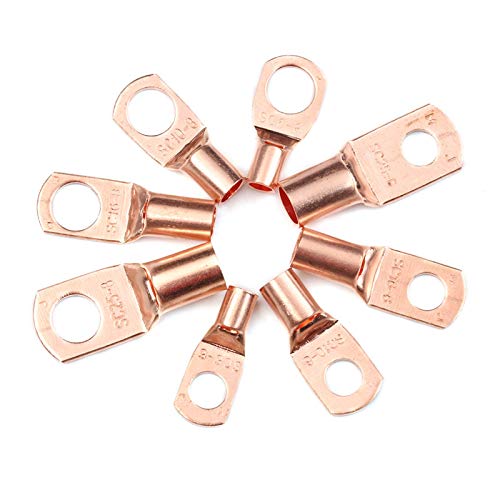 60pcs/Set SC6-25 Open Barrel Copper Lug Ring Battery Wire Connector Cable Crimp Terminal Kit VXAXPOHZA