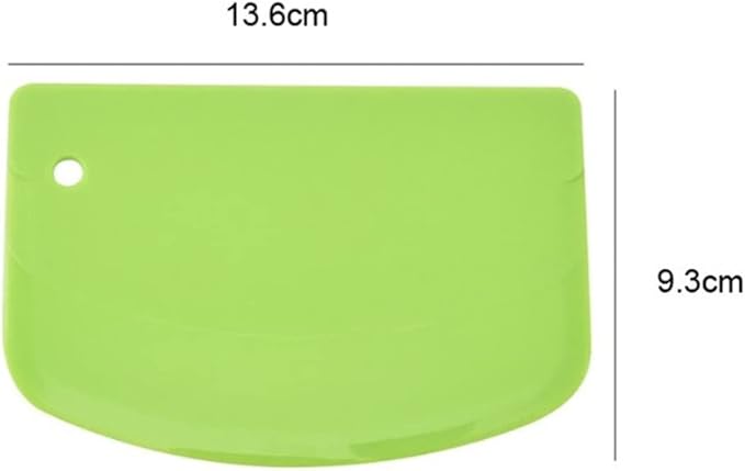 Pastry Plastic Cake Cream Spatula Dough Butter Scraper Baking For Tool Kitchen (Color : Yellow)