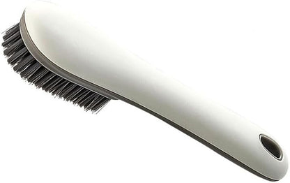 Shoe Brush Cleaning Brush Scrub Brush Laundry Brush, Household Cleaning Brushes Tool for Countertops Bathtubs, Clothes, Shoes, Floors, Bathroom, Carpet (White  Gray)