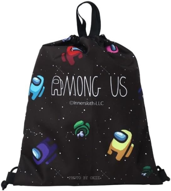 Among Us Drawstring Backpack Gym Sackpack Travel Bag Multi Purpose Bag (B)