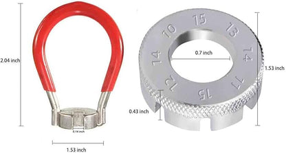 Bike Spoke Adjustment Wrench Bicycle Rim Truing Tool Set of 2