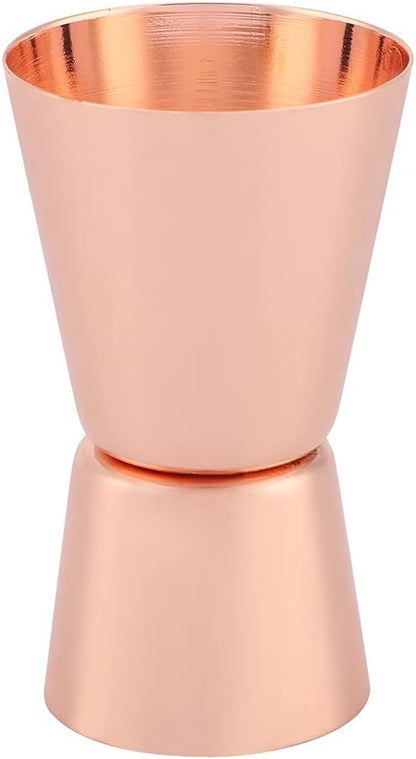 Double Side Jigger 15ml 30ml, spotless Steel Cocktail Measucircle Cup, tending Jigger for and Home Use, Rose Gold