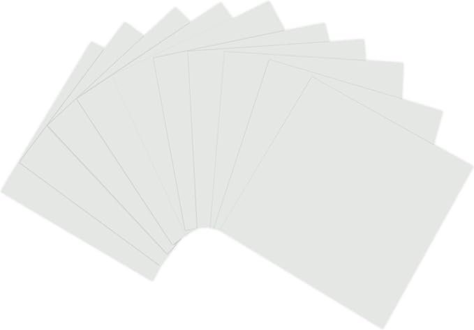 EZ Craft USA Glossy Adhesive Backed Vinyl Sheets (1, White)