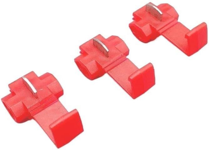 10PCS Red 0.5-1.0mm2 22-18 AWG Lock Wire Electrical Cable Connectors Quick Splice Terminals Crimp Adaptetr Socket
