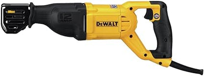 DEWALT Reciprocating Saw, 12 Amp, 2,900 RPM, 4-Position Blade Clamp, Variable Speed Trigger, Corded (DWE305)