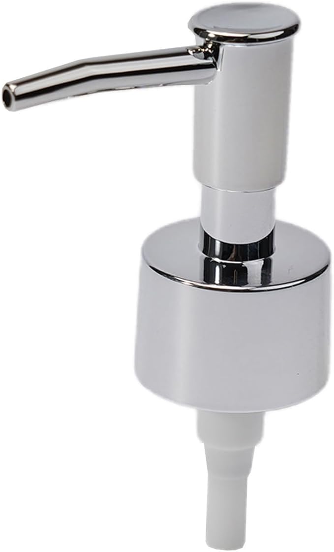 Plastic Lotion Bottle Pump Heads, Electroplating Bathroom Spray Head, Hand Press Head, For Regular Mouth Plastic Shampoo Bottle(Bright silver)
