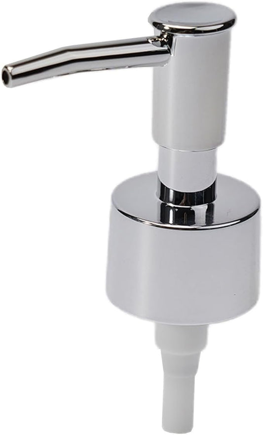 Plastic Lotion Bottle Pump Heads, Electroplating Bathroom Spray Head, Hand Press Head, For Regular Mouth Plastic Shampoo Bottle(Bright silver)