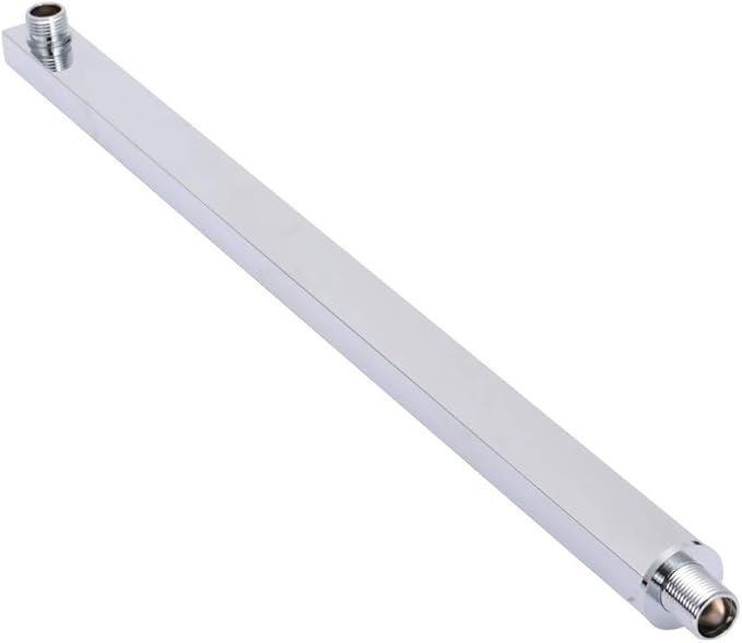 24" Chrome Wall Mounted Square Shower Extension Arm For Rainfall Shower Head Bathroom Tools Accessories,as shown