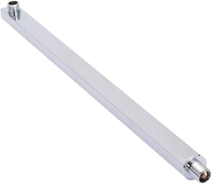 24" Chrome Wall Mounted Square Shower Extension Arm For Rainfall Shower Head Bathroom Tools Accessories,as shown