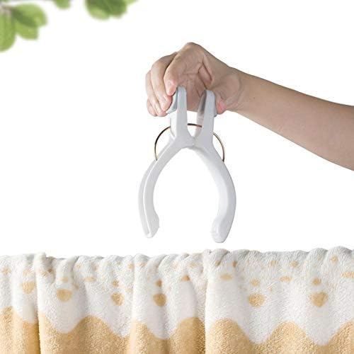 Pack of 8 beach towel clips for beach chairs, white jumbo size towel clips, pool chairs, plastic clothes hanging clips, clip clamps for