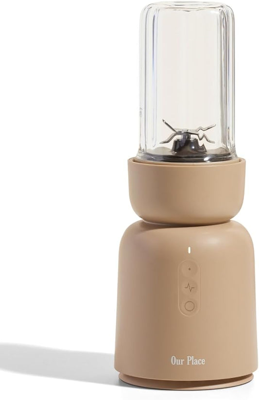 Our Place Splendor Blender - 1000W High-Power - Ultra-Sharp Blades - 2 Blending Modes - Includes 25oz Personal Cup and drinking lid set - Smoothies, Shakes & More