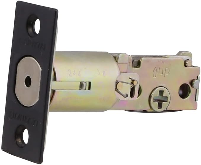 Design House 728279 2-Way Replacement Square Corner Deadbolt Latch Oil Rubbed Bronze