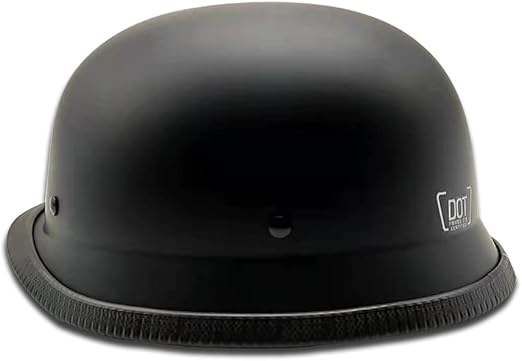 German Style Motorcycle Helmet, Thin Skull Cap Half Helmet for Adult Men Women, Novelty DOT Half Shell Helmet, Retro Half Face Helmet for Cruiser Scooter Chopper, DOT Approved