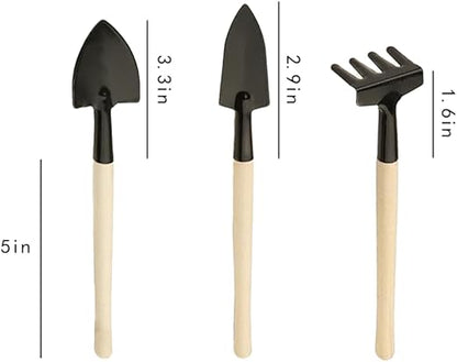 Hand Shovel for Gardening Trowel Garden Tool -3Pcs Planting Tools Garden Rake Ergonomic Hand Tools Set Shovel Indoor Plants Tools - Gardening Tools Heavy Duty Shovel Garden Tool Set (Small)