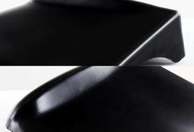 Rear Bumper Lip Aprons fit for Compatible with 2008-2015 Lancer Evolution 10 X, Black Rear Bumper Lip Aprons Polyurethane, EVO-Style Black Rear Bumper Mud Guards