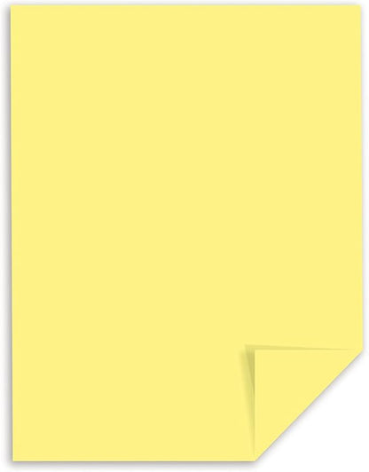 Neenah Paper Exact Index Card Stock, 110 lb Index Weight, 8.5 x 11, Canary, 250Pack