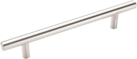 Amerock  Cabinet Pull  Sterling Nickel  5-116 inch (128 mm) Center to Center  Bar Pulls  1 Pack  Drawer Pull  Drawer Handle  Cabinet Hardware