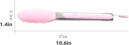 Tongs Stainless Steel Tongs for Cooking Household Bread Tongs Barbecue Tongs Steak Tongs Food Tongs Multi Function Tongs Kitchen Tongs(Beige)